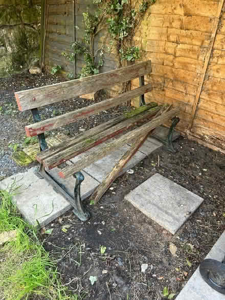 Photo of free Wooden garden bench (Leith) #1