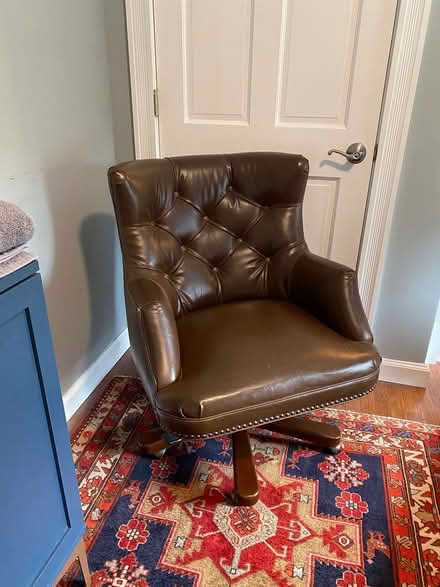 Photo of free Arhaus Leather office chair (West Kingston) #1