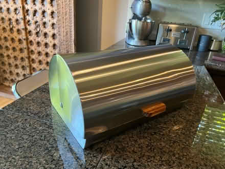 Photo of free Modern Metal Bread Bin (Fauntleroy neighborhood) #3