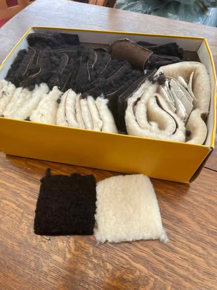 Photo of free Box of sheepskin squares (Sale M33) #1