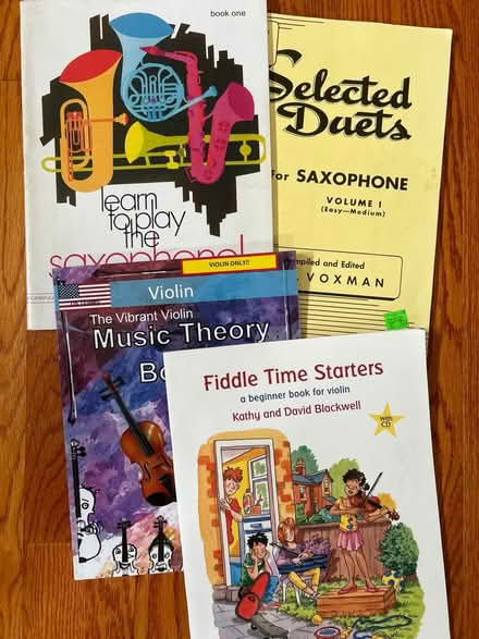 Photo of free Beginner sax/violin books (Van Ness/Tenleytown) #1