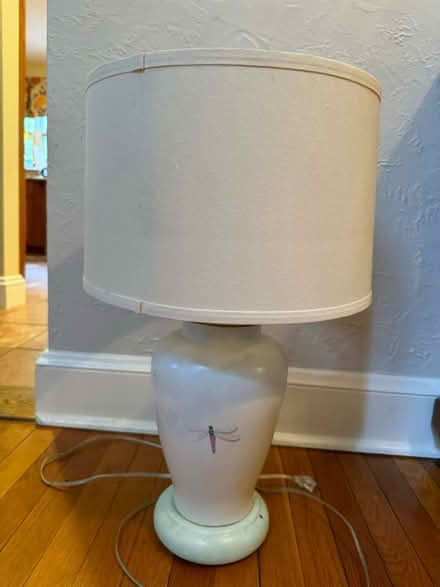 Photo of free Lamp with dragonfly and butterfly (Waban) #1