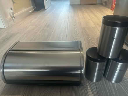 Photo of free Brabantia Bread Bin & Canisters (Tatling End, UB9) #1