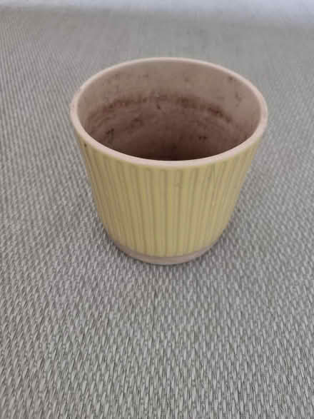 Photo of free Small Yellow Plant Pot (SE13) #1