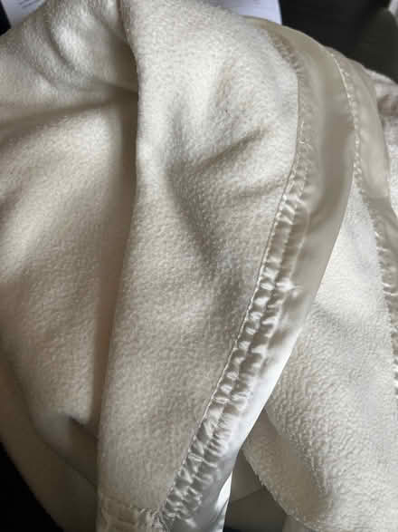 Photo of free White John Lewis baby blanket (Emscote Mill CV34) #1