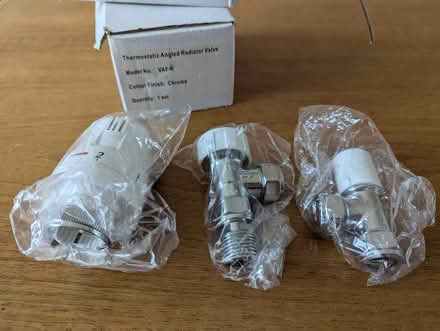 Photo of free Thermostatic angled radiator valves (M21 Chorlton) #1