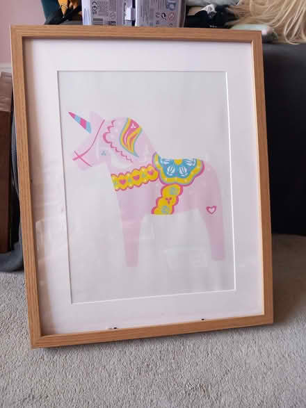 Photo of free Framed unicorn picture (Woodingdean BN2) #1