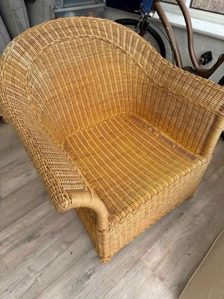 Photo of free Rattan chairs two and coffee table (Solihull Bentley Heath) #1