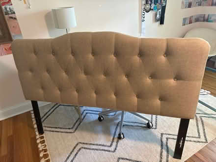 Photo of free Upholstered Q headboard -hardware (Arnold) #1