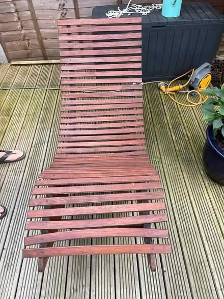 Photo of free Ergonomic reclining Wooden Chair (Sunbury TW16) #3