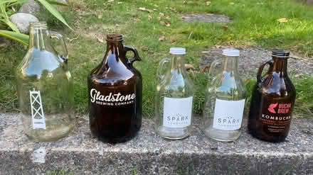 Photo of free Five glass beverage jugs (North Vancouver) #1