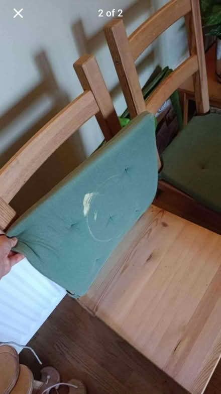 Photo of free Two wooden chairs (Caldecott OX14) #1