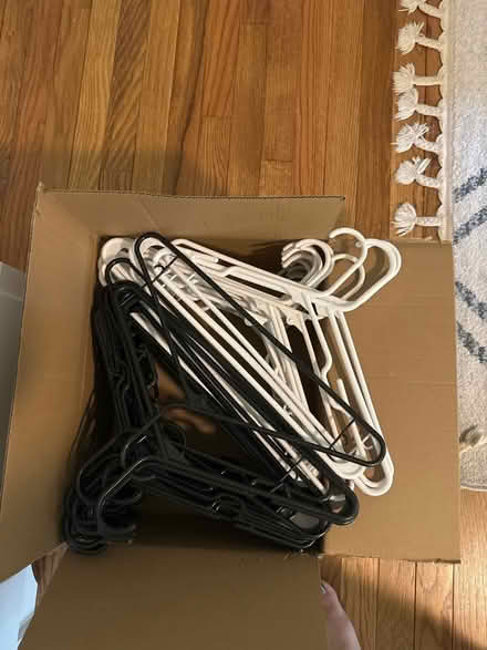 Photo of free Dozens of plastic clothes hangers (Arnold) #1