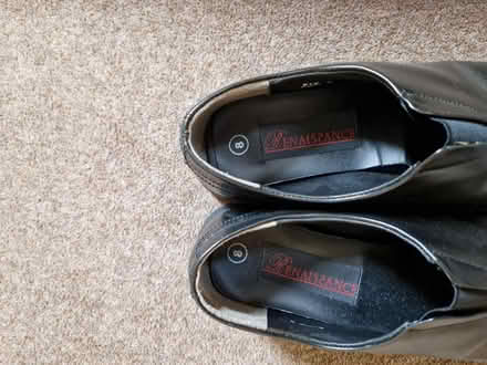 Photo of free Shoes - black leather size 8 (Norbury SW16) #2