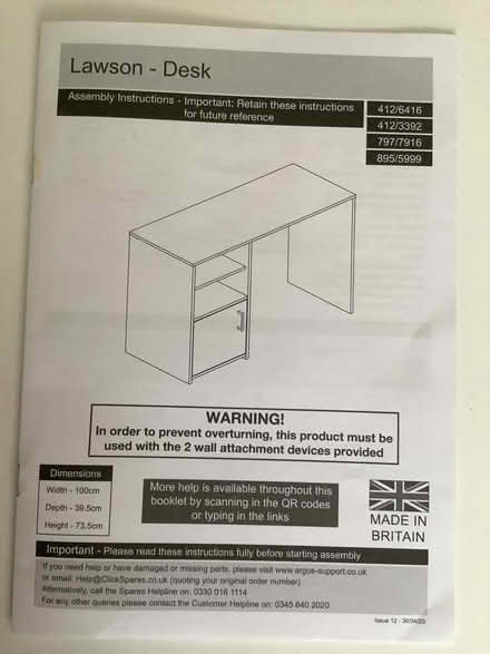 Photo of free White desk (Central Horsham) #1