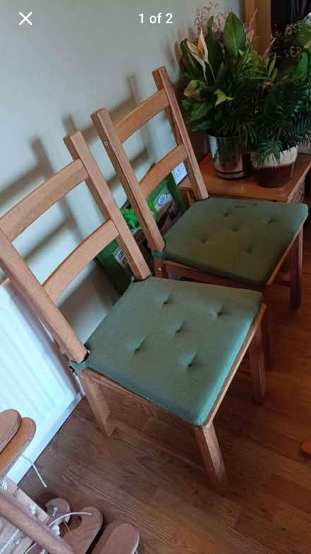 Photo of free Two wooden chairs (Caldecott OX14) #2
