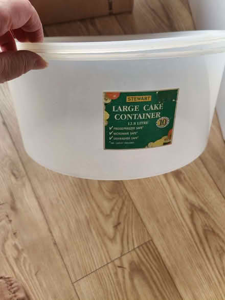 Photo of free Large cake container (Wall's Quarry GL5) #2