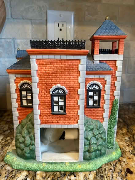 Photo of free Ceramic Firehouse w/ Candles (21774) #2