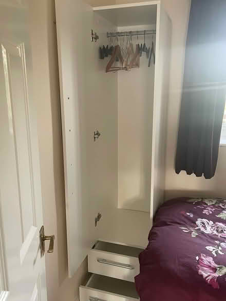 Photo of free Narrow white wardrobe (Harpenden) #2