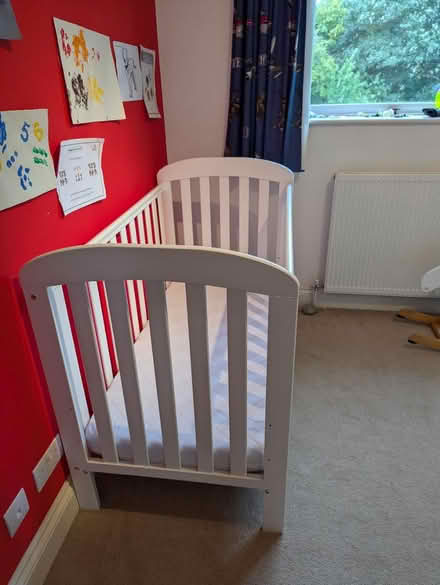 Photo of free White cot and mattress (Warlingham CR6) #1
