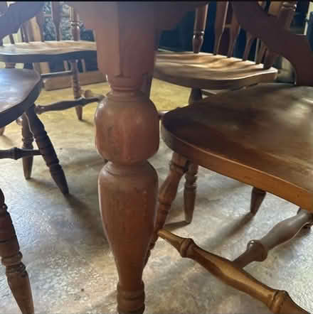 Photo of free Kitchen/Craft Table & Chairs (Near river) #4