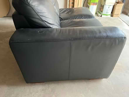 Photo of free Black sofa 2 seater unit (G74) #3