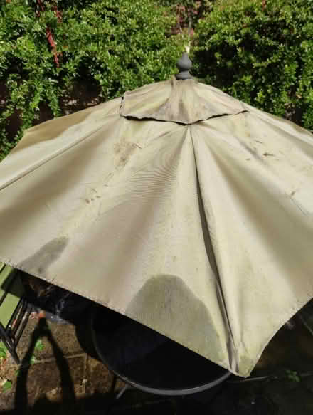 Photo of free Garden bistro table with parasol (Woodley RG5) #4