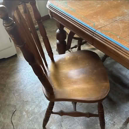 Photo of free Kitchen/Craft Table & Chairs (Near river) #3