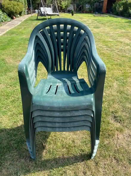 Photo of free Green garden chairs (Croydon) #1