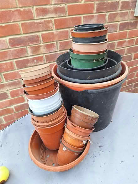 Photo of free Various plastic plant pots (Etchilhampton, Devizes SN10 3) #2