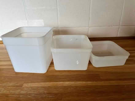 Photo of free Plastic containers and lids, various sizes. (Builth Wells LD2) #1