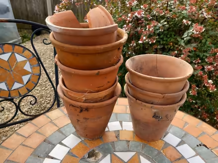Photo of free Old clay pots (broken/cracked) for drainage etc (Cashes Green GL5) #1
