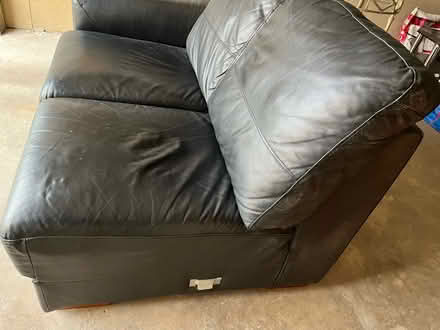Photo of free Black sofa 2 seater unit (G74) #4