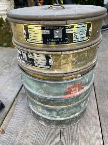 Photo of free Old copper/brass scientific sieves (Maulds Meaburn CA10) #1
