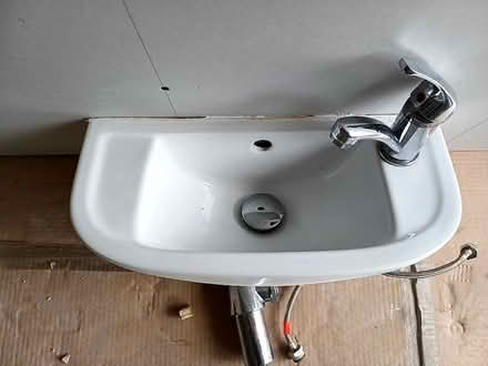 Photo of free Cloakroom hand basin with trap & tap (Sockbridge CA10) #2