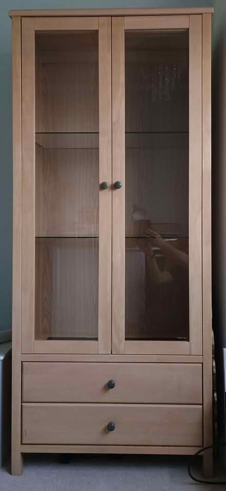 Photo of free Two door display cabinet with drawers (Chigwell IG7) #1