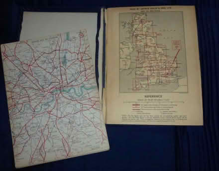 Photo of free Road maps and gazetteer, 1940s or earlier. (Cuddington CW8) #1