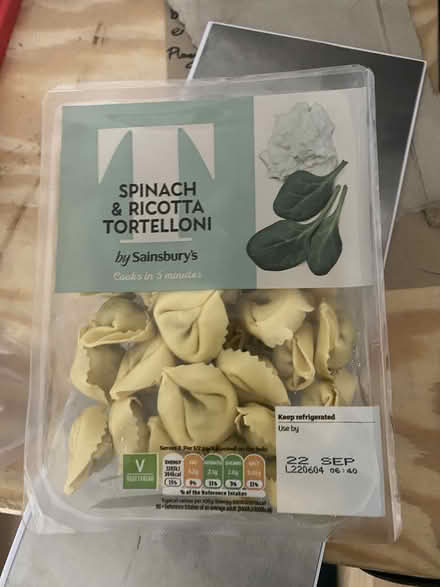 Photo of free spinach & ricotta Tortelloni (northolt) #1