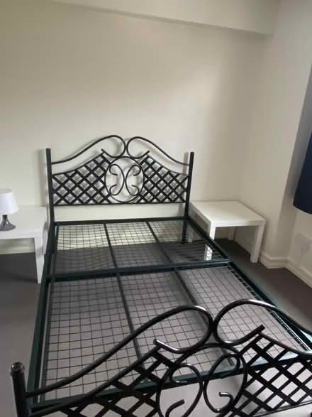 Photo of free Metal black bed frame (E16 canning town) #1