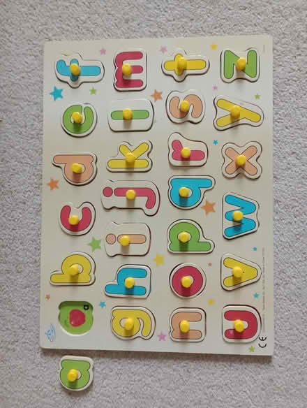 Photo of free Wooden alphabet toddler puzzle (Welwyn Garden City, AL8) #1