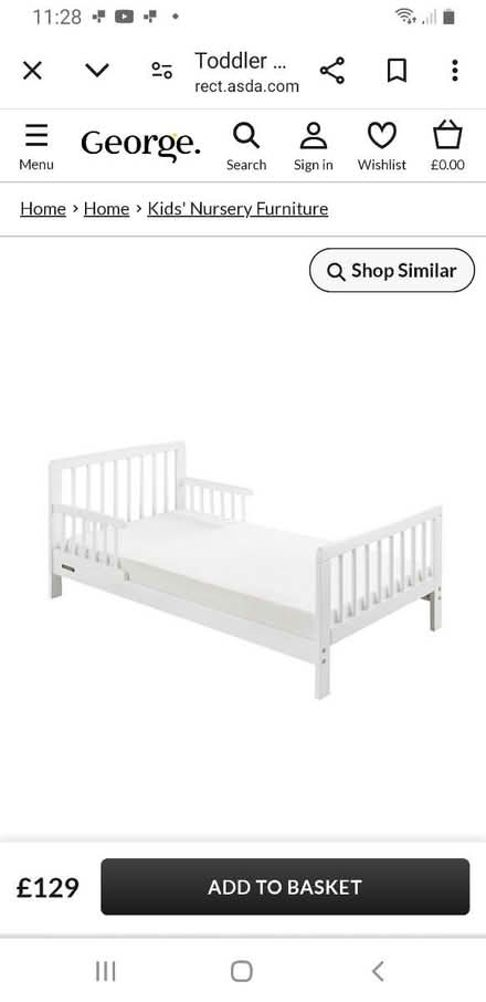 Photo of free White Toddler Bed (Frome BA1 (Bath side)) #2