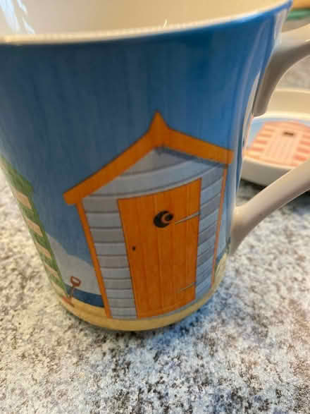 Photo of free Beach themed mug & ceramic coaster (Banstead, near High Street) #3