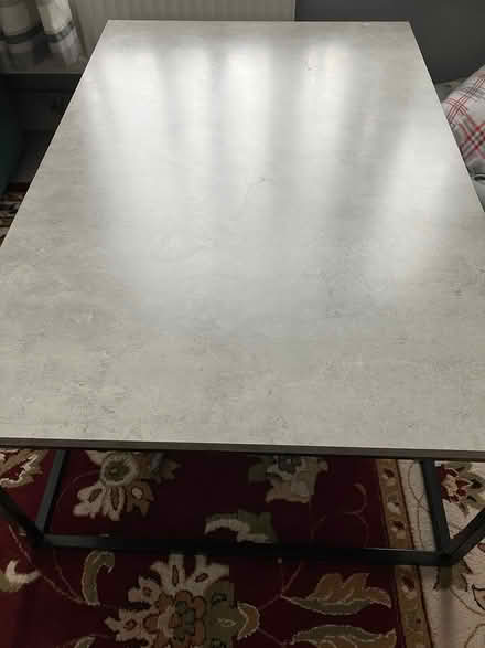 Photo of free Grey coffee table with metal frame (Great Horwood MK17) #1