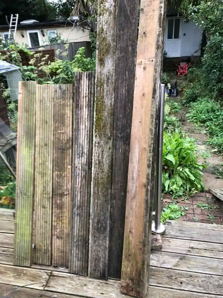 Photo of free 10 pieces of used decking (Cold Harbour OX1) #1