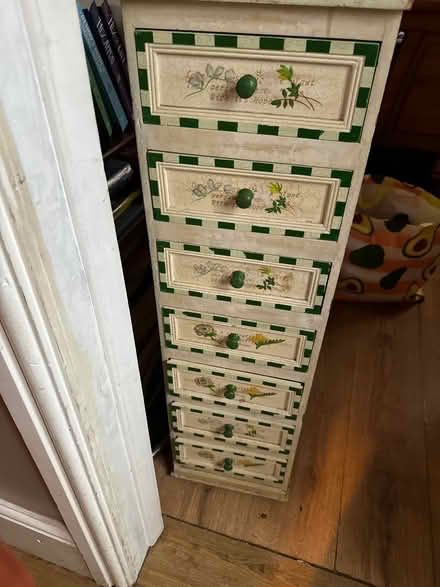 Photo of free Tall slim storage drawer unit (ST7) #1