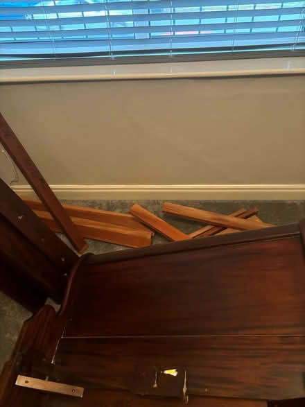 Photo of free Solid well made wooden single bed (M41) #1