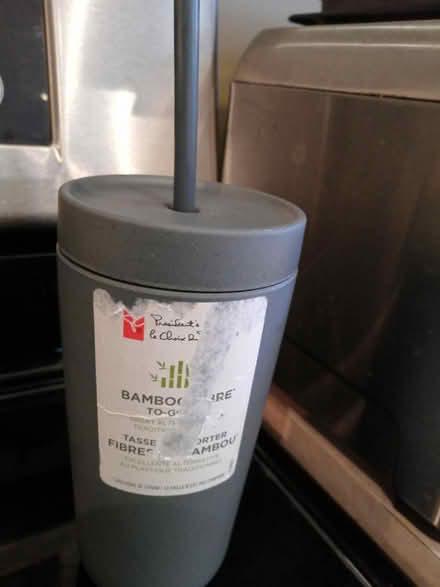 Photo of free Bamboo drinking cup with straw (Richmond Hill) #1