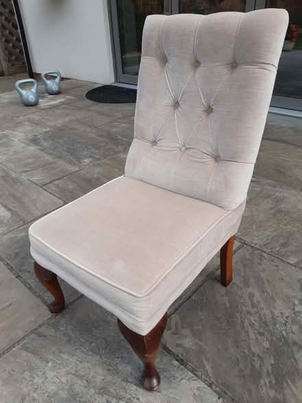 Photo of free Small Light Beige Chair (43cm wide, 50cm deep) (Aston Clinton HP22) #2
