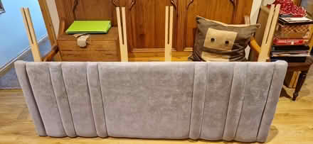 Photo of free Grey superking sized headboard (Kirkcambeck CA8) #1