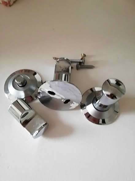 Photo of free Three chrome door hooks (Harrogate HG2) #1
